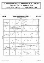 West Blue Township Directory Map, Fillmore County 2007